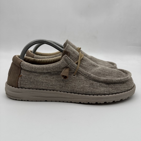 Hey Dude Other - Hey Dude Wally Ascend Woven Walnut Brown Slip On Unisex Men's 9/Womens 11 Shoes